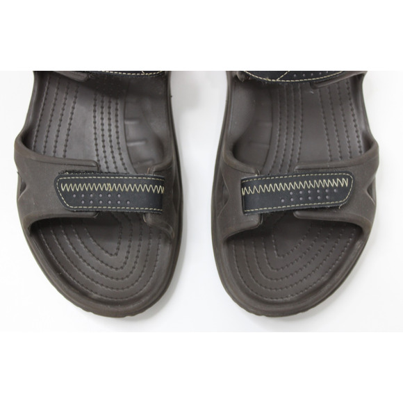 Men’s Strap Rubber Hiking Iconic Crocs Comfort Sandals Brown Men\'s Size 12 main image 6